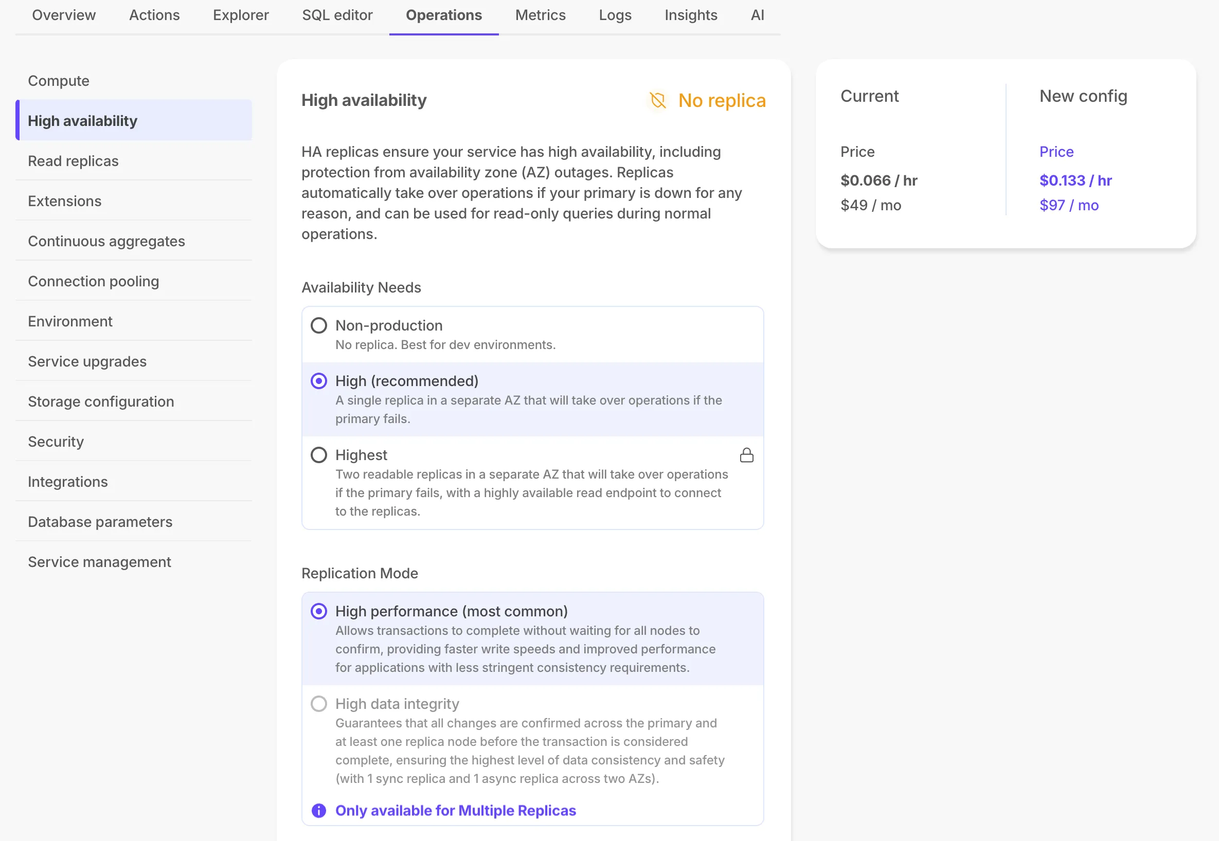 High Availability
